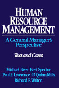 Human Resource Management A General Manager's Perspective